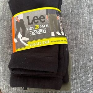 Lee Kids Jogger Pants 3 Pack - Black, Green, Gray